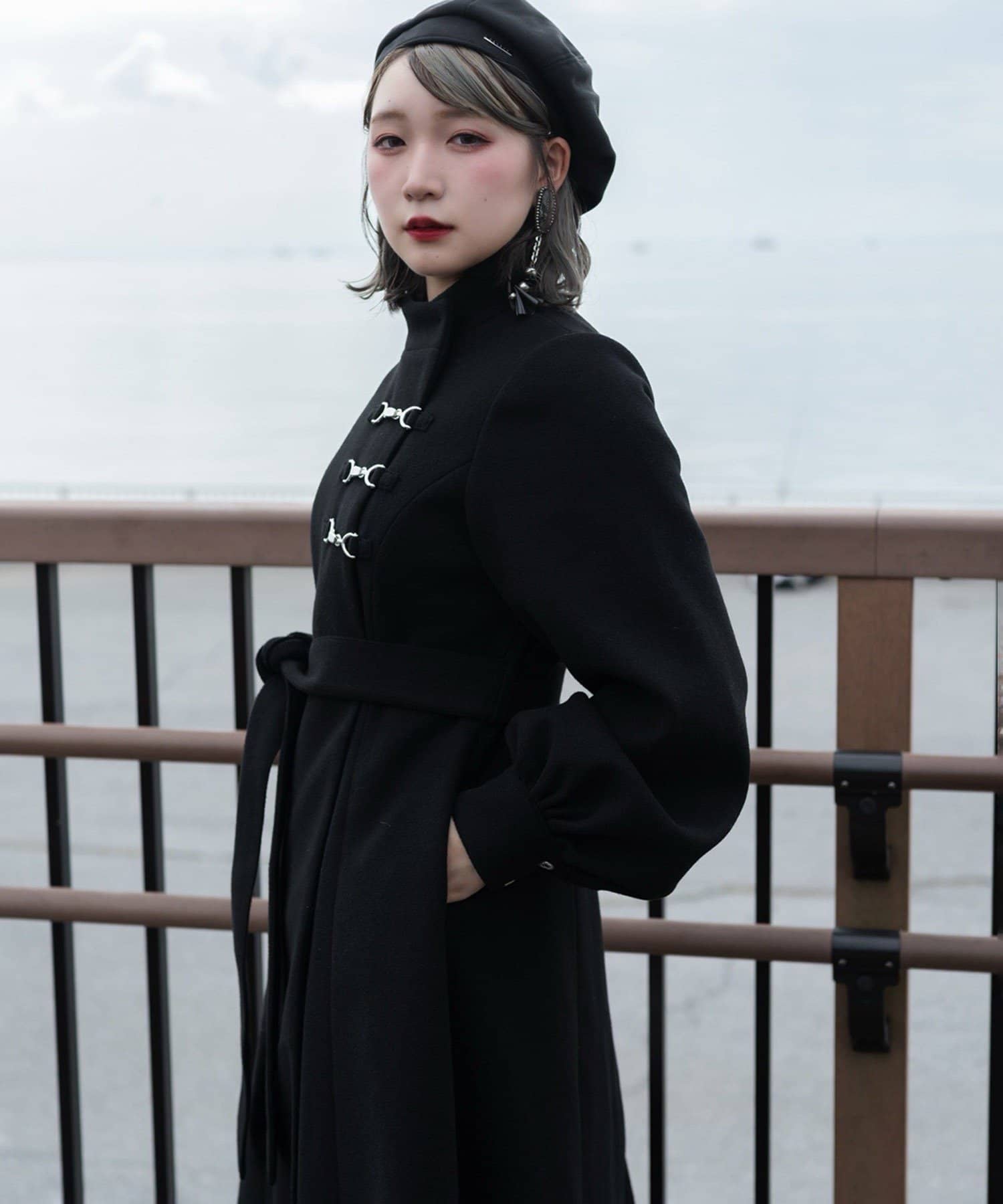 Mavie..7】【3サイズ展開】マフラーセットフレアロングコート | Remind