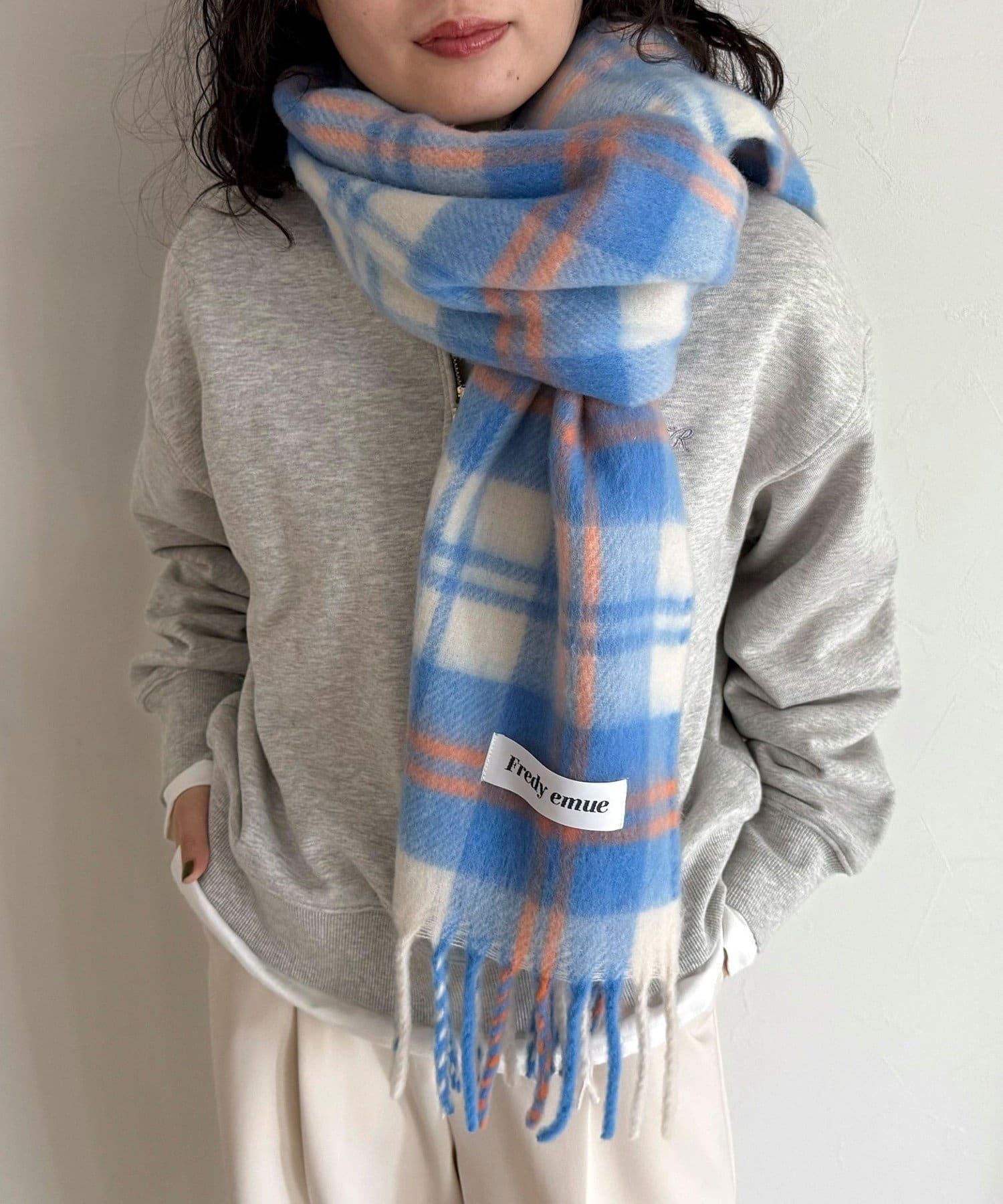 秋冬の差し色に】ソフトタッチチェックマフラー 40 | FREDY & GLOSTER