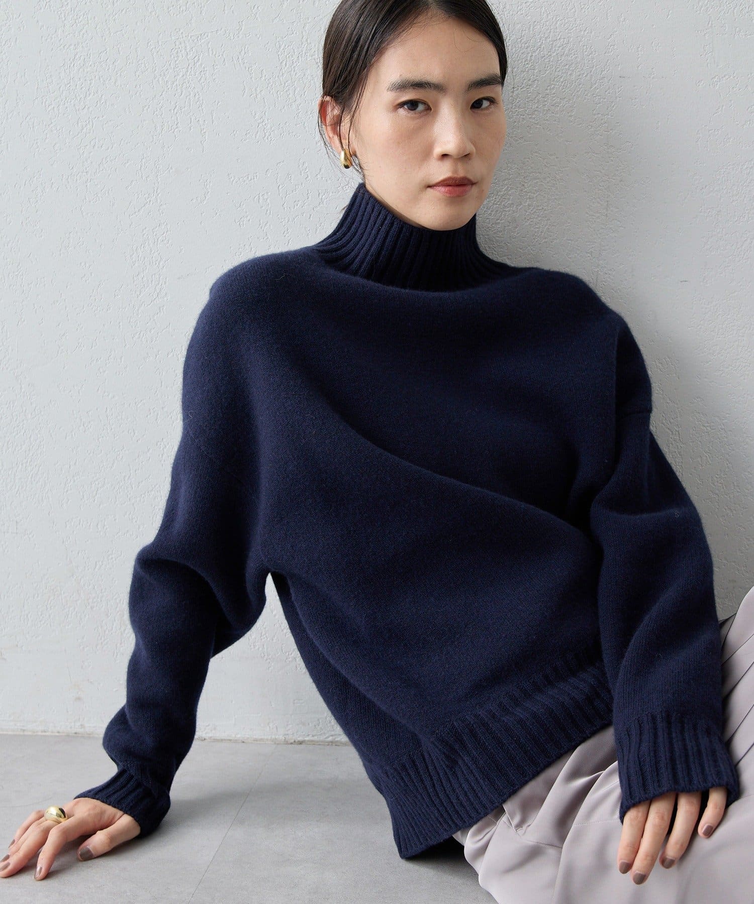 接結ルーズタートルニット | Drawing Numbers(ドローイングナンバーズ