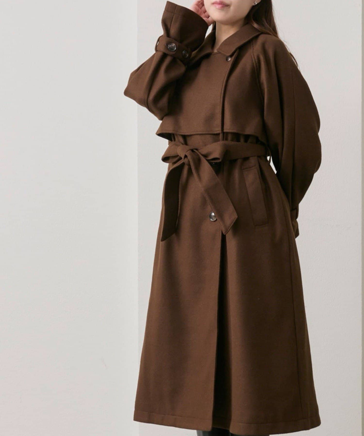 マルチカラーロングコート | OLIVE des OLIVE(オリーブ デ オリーブ