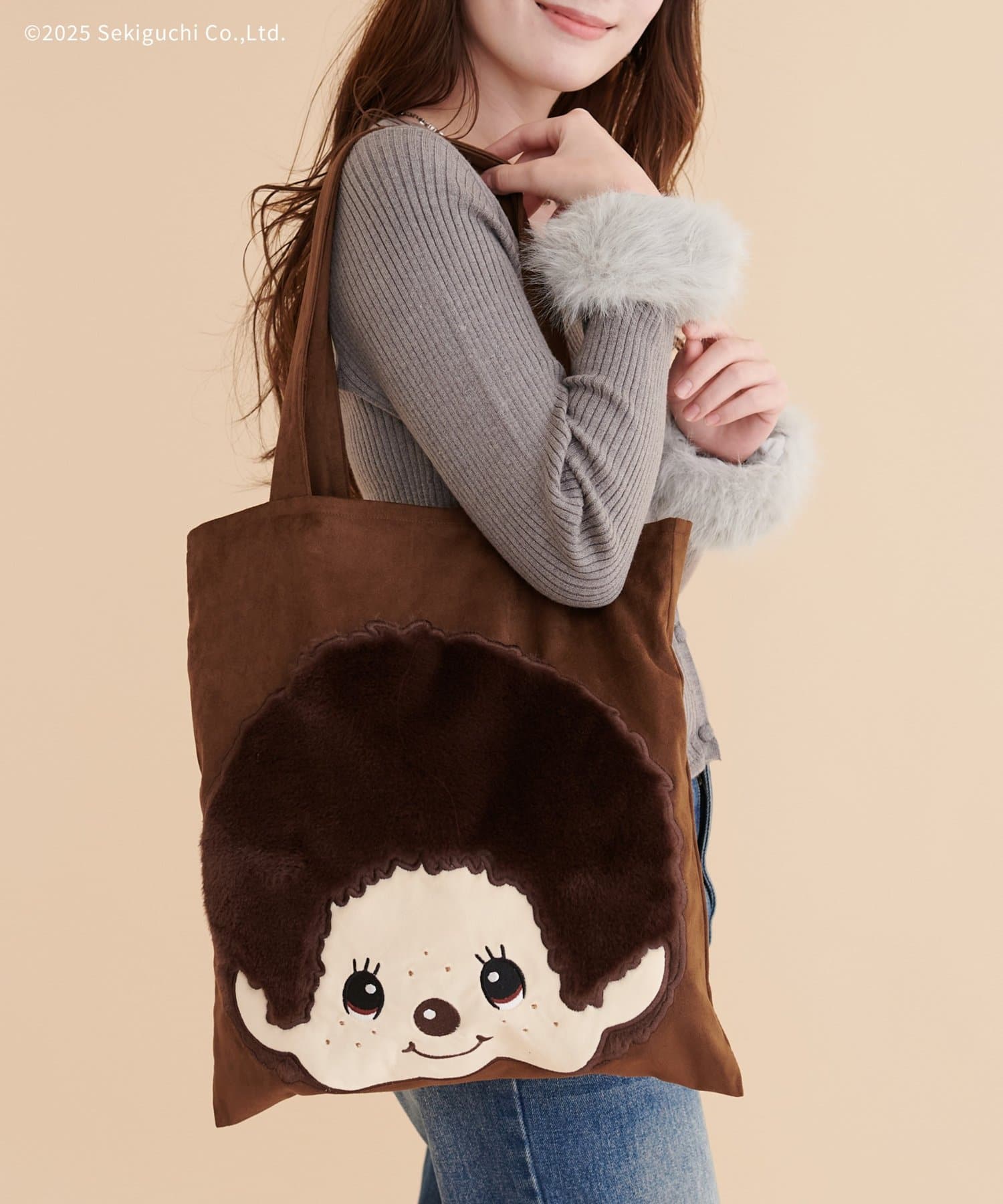 モンチッチ×natural couture】スエードビックポケットトート | natural