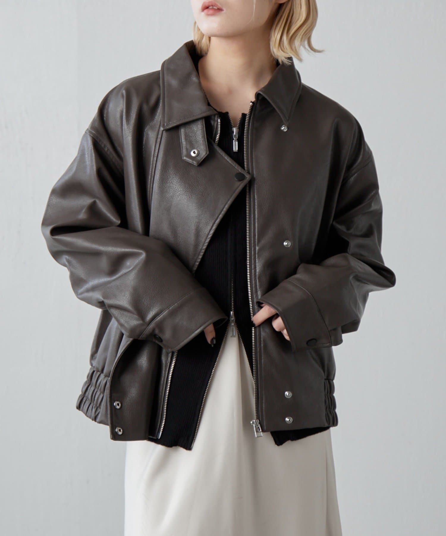 フェイクレザーZIPブルゾン | Lui's(ルイス)レディース | PAL CLOSET