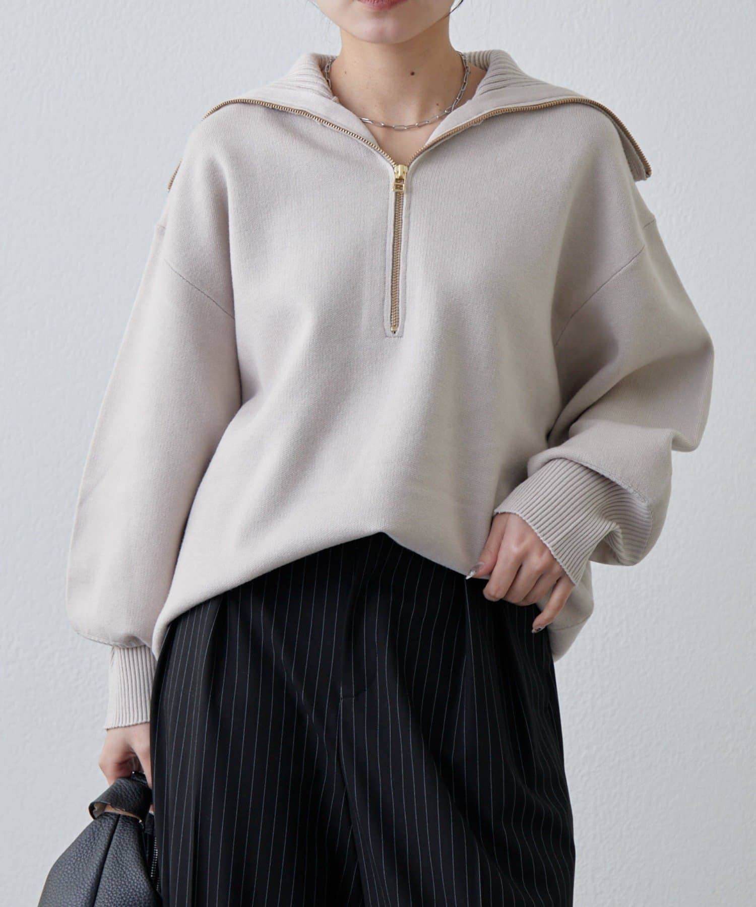 ハーフZIPミディ丈ニット | Lui's(ルイス)レディース | PAL CLOSET