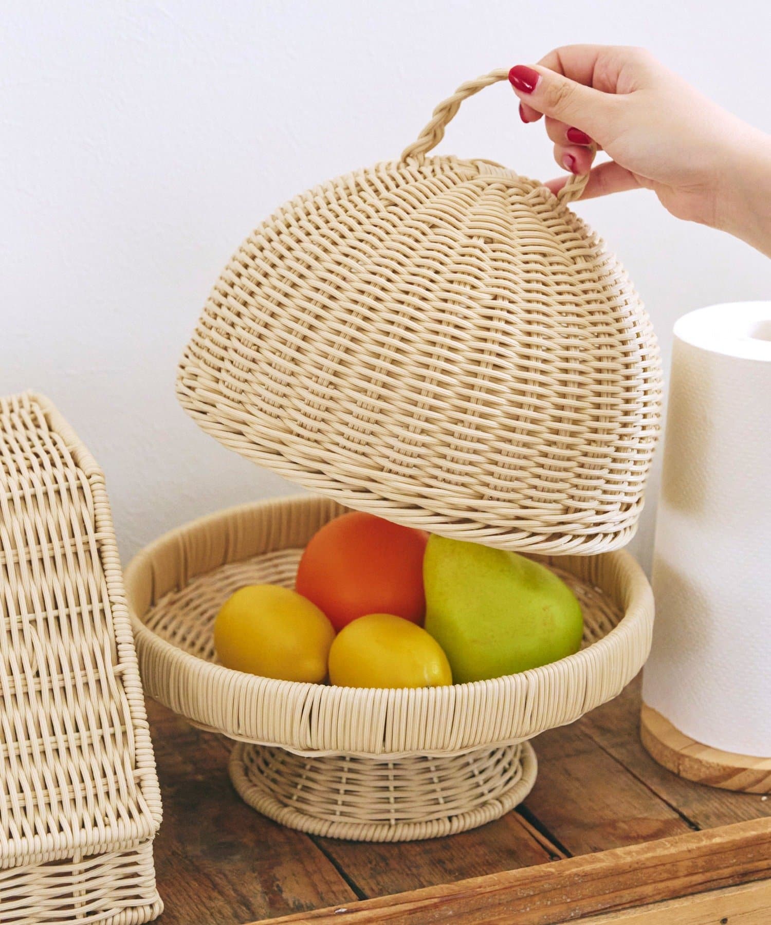 洗える！／WEB限定再入荷》PPラタンスタンド付きバスケット | salut