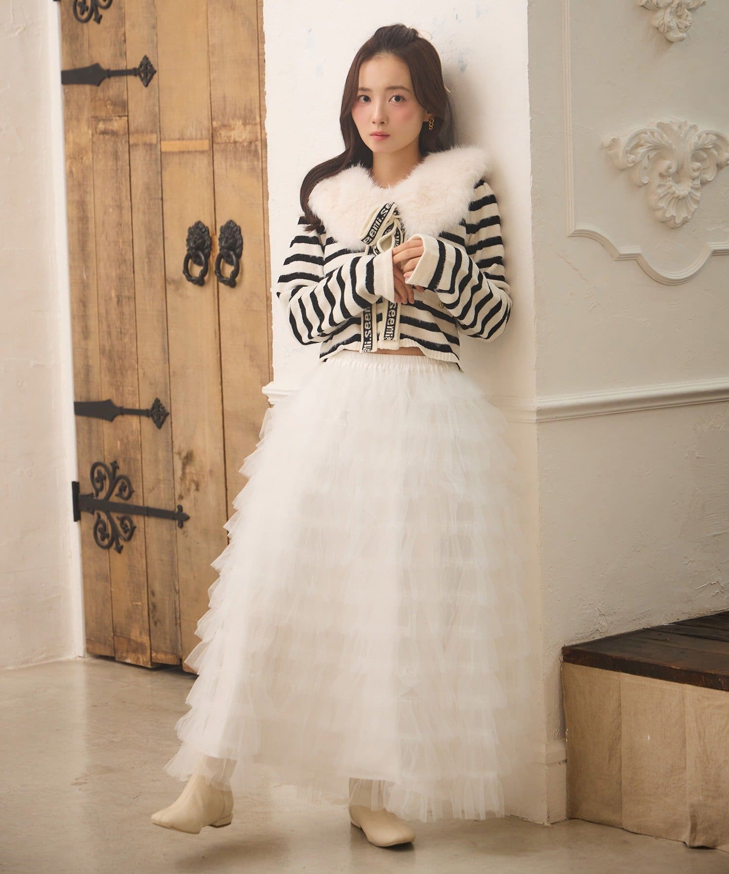 Seemi.】チュールロングスカート | Seemi.by NICE CLAUP(シーミーバイ