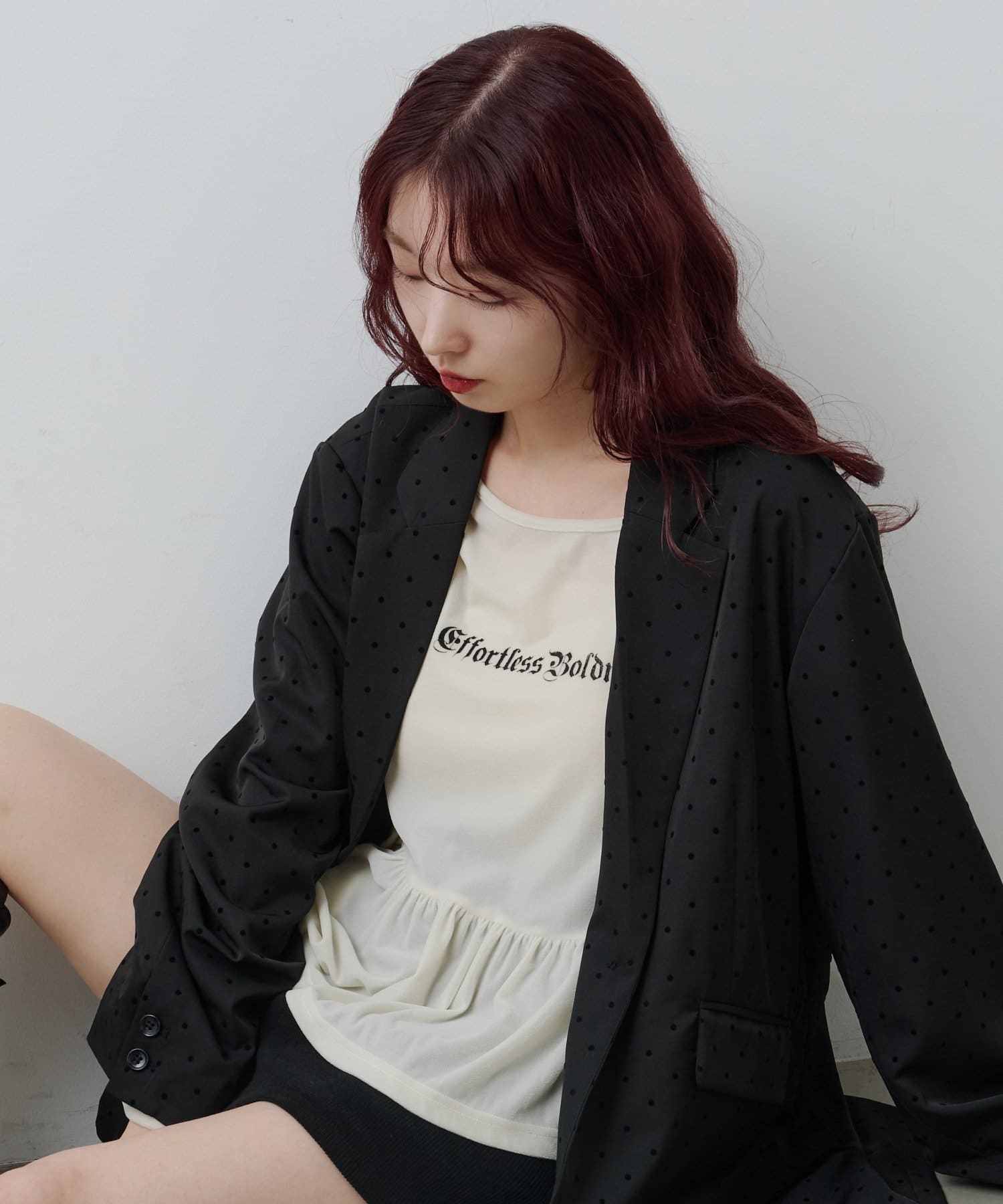 Kastane】ドットサテンジャケット | OUTLET(アウトレット)レディース