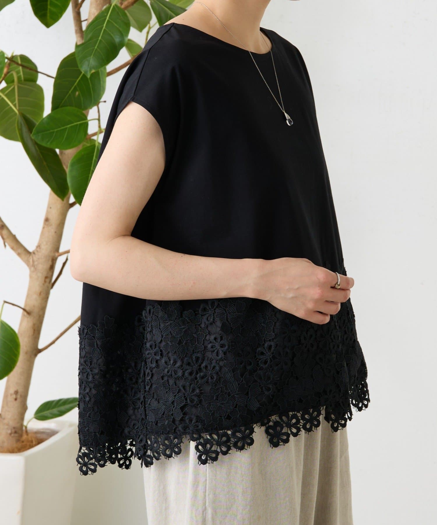 裾レースフレンチカットソー | BEARDSLEY(ビアズリー)レディース | PAL