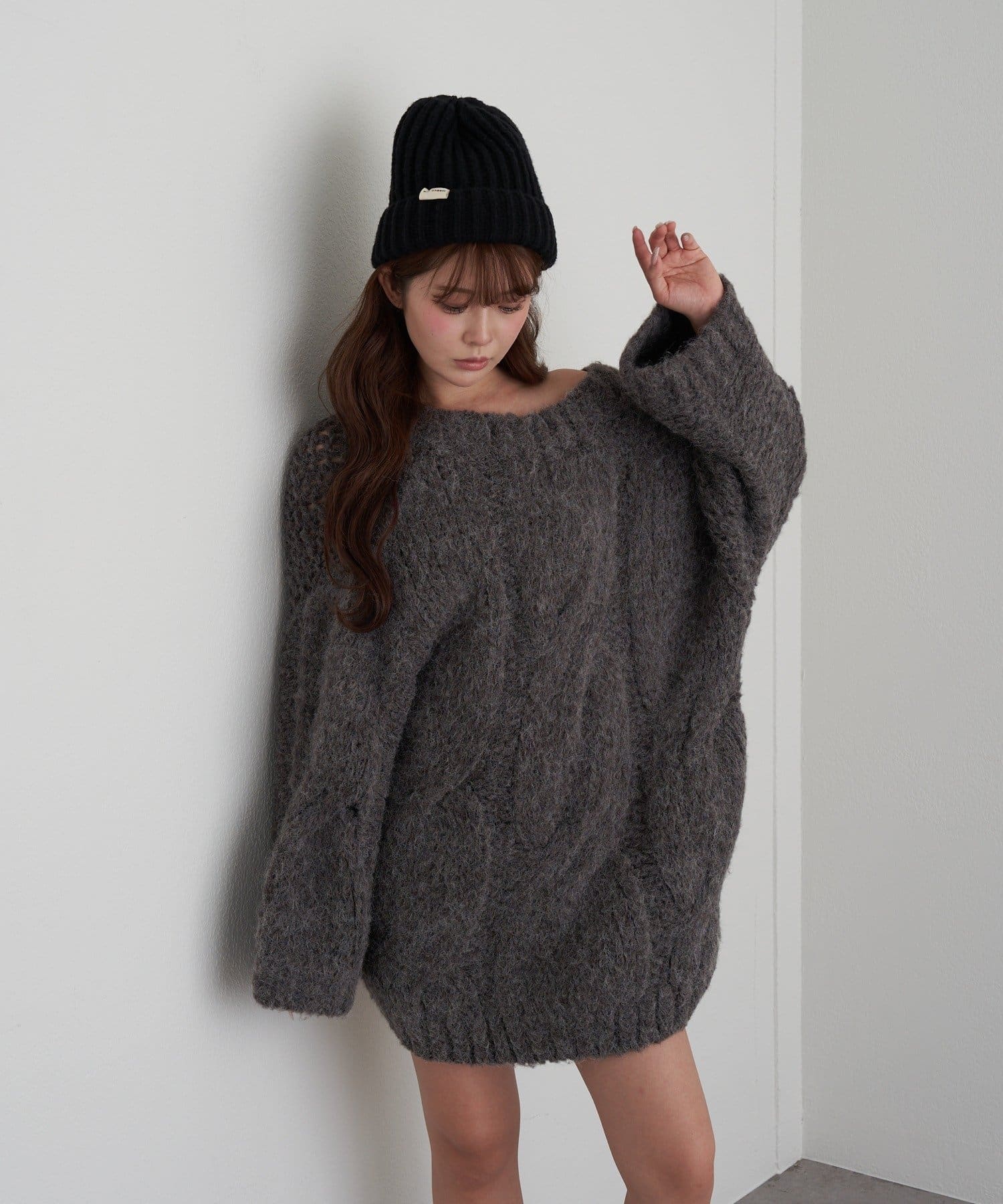 RAY CASSIN】ケーブルルーズチュニックニット | OUTLET(アウトレット