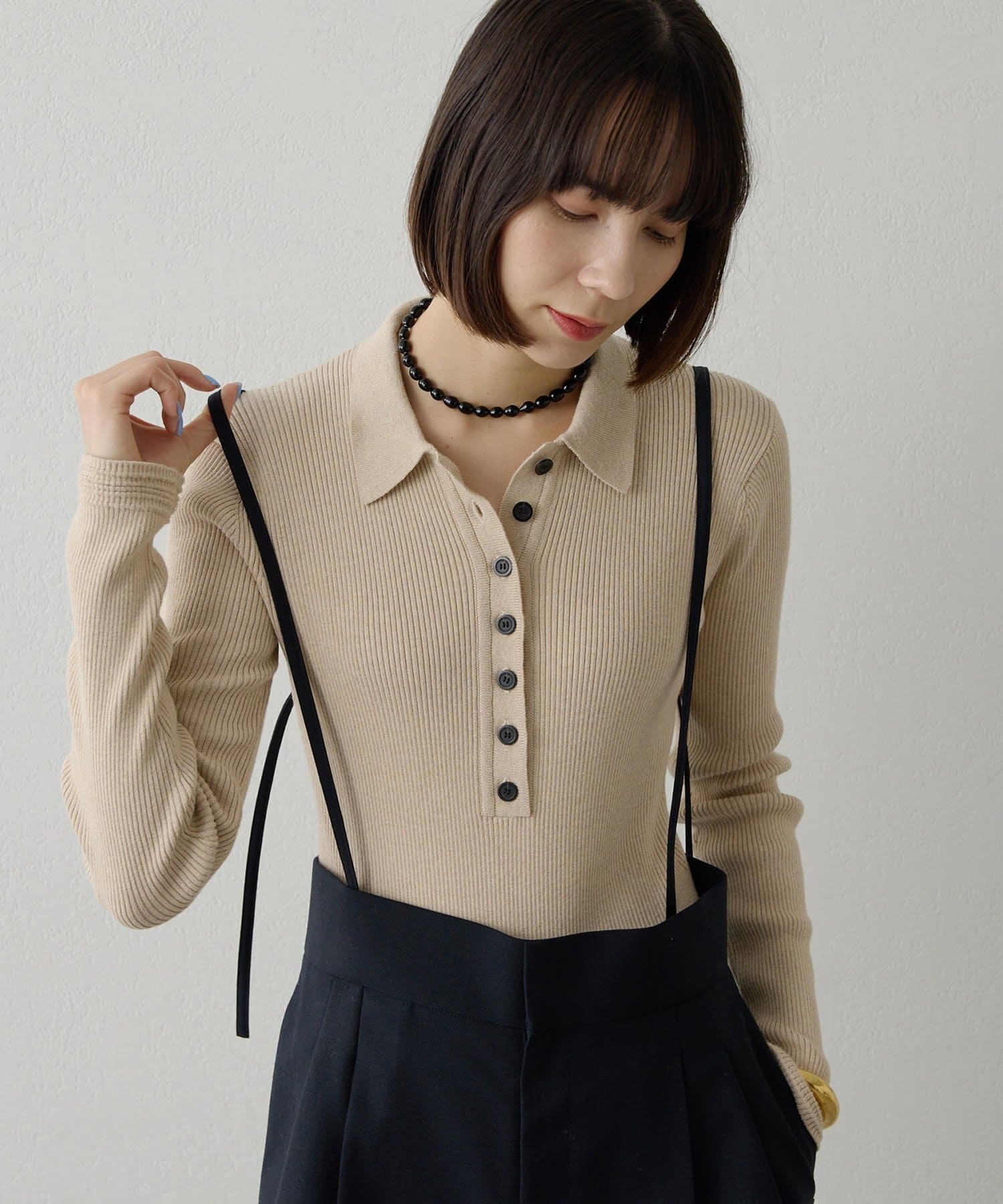 ニットポロボディスーツ | Whim Gazette(ウィム ガゼット)レディース