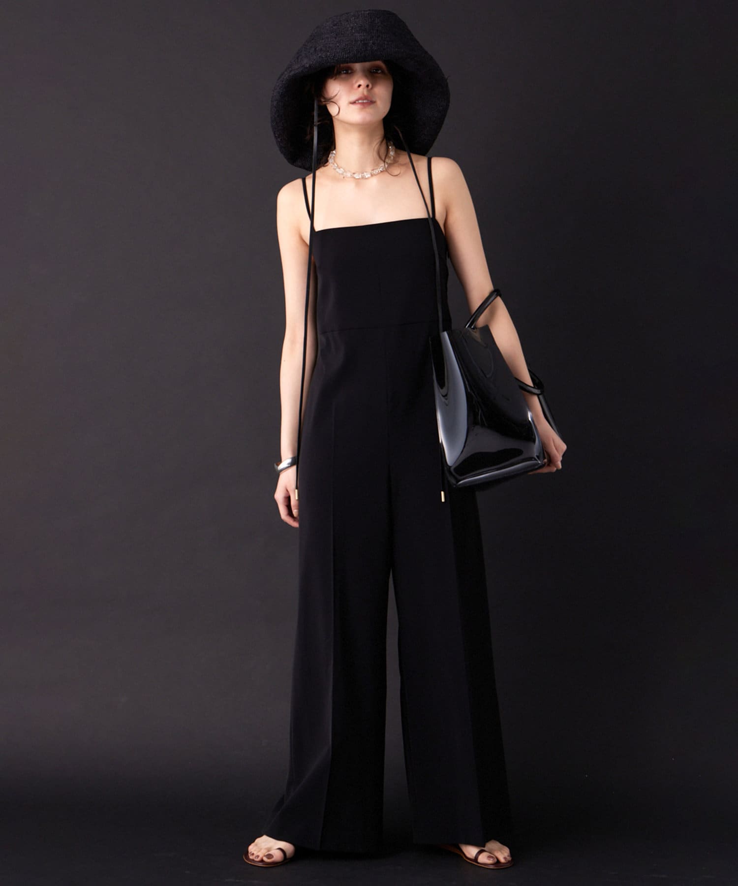 THE PAUSE】ダブルクロスサロペット | Whim Gazette(ウィム ガゼット