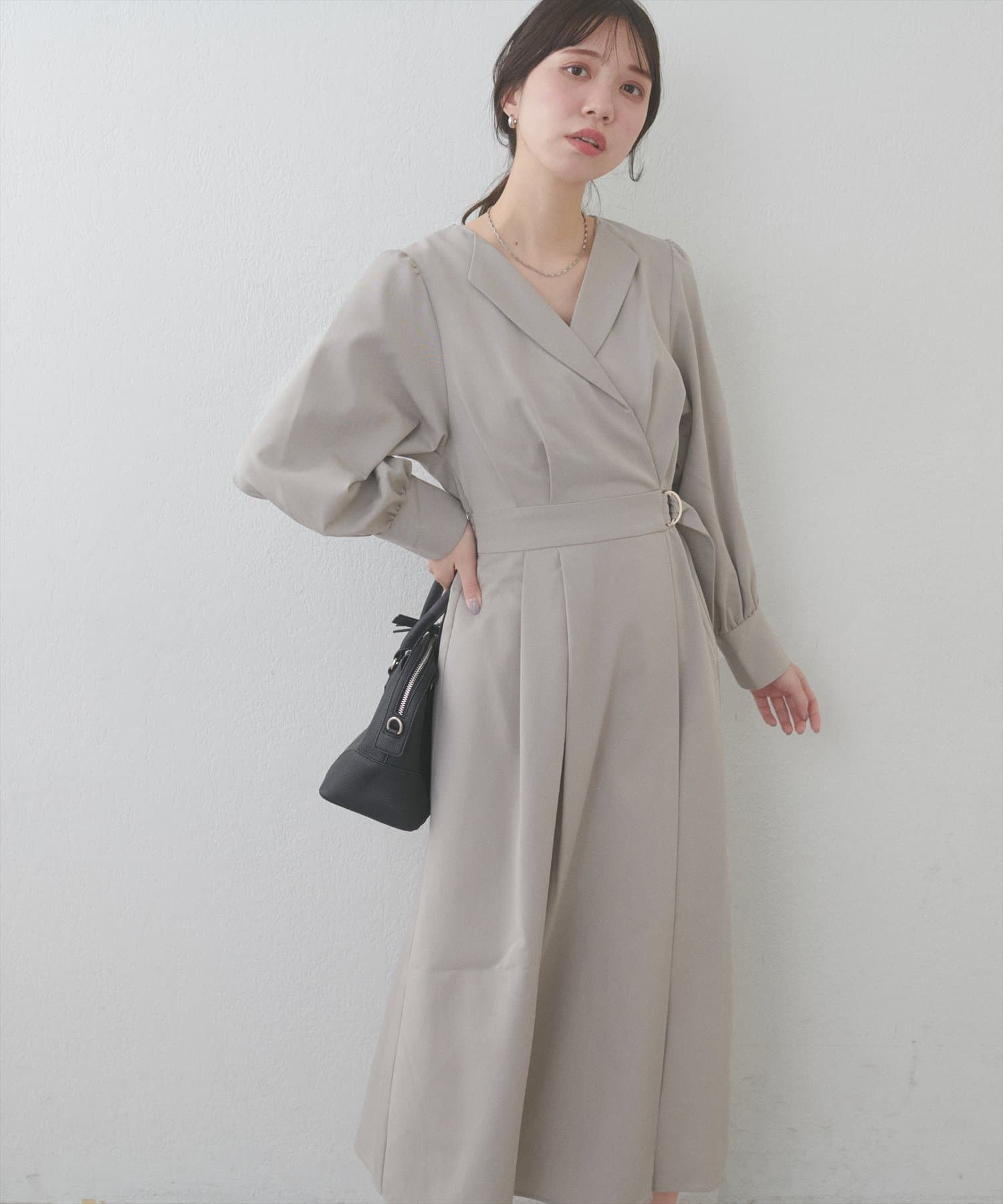 WEB限定】オープンネックレディワンピース | natural couture