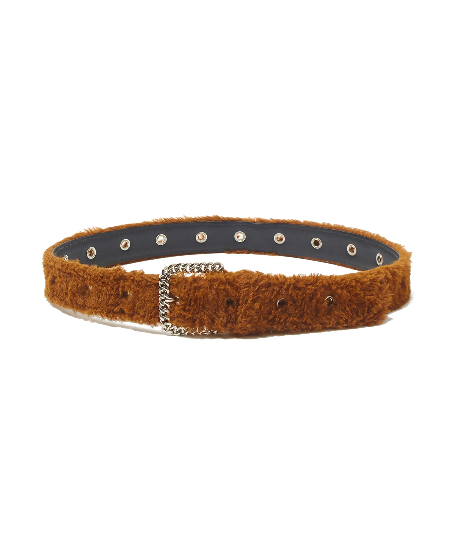 FUR BELT(L BROWN): AFB: MENS｜CONZ ONLINE STORE