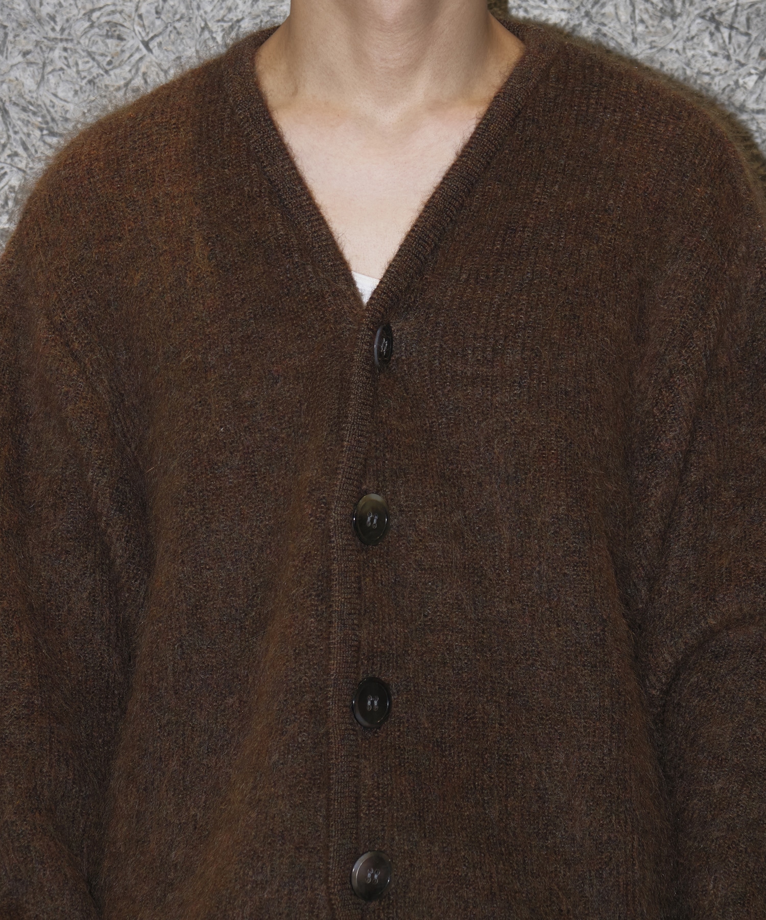JUVENILE MOHAIR CARDIGAN(42 BROWN): KOOKY ZOO: MENS｜CONZ ONLINE STORE