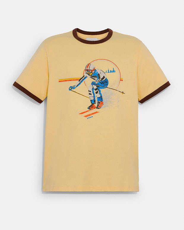 公式】COACH – コーチ | スキー ボクシー Tシャツ オーガニック コットン