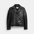 COACH® Outlet | Leather Moto Jacket