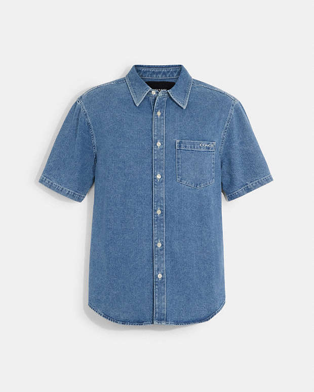 公式】コーチアウトレット | ショート スリーブ デニム シャツ