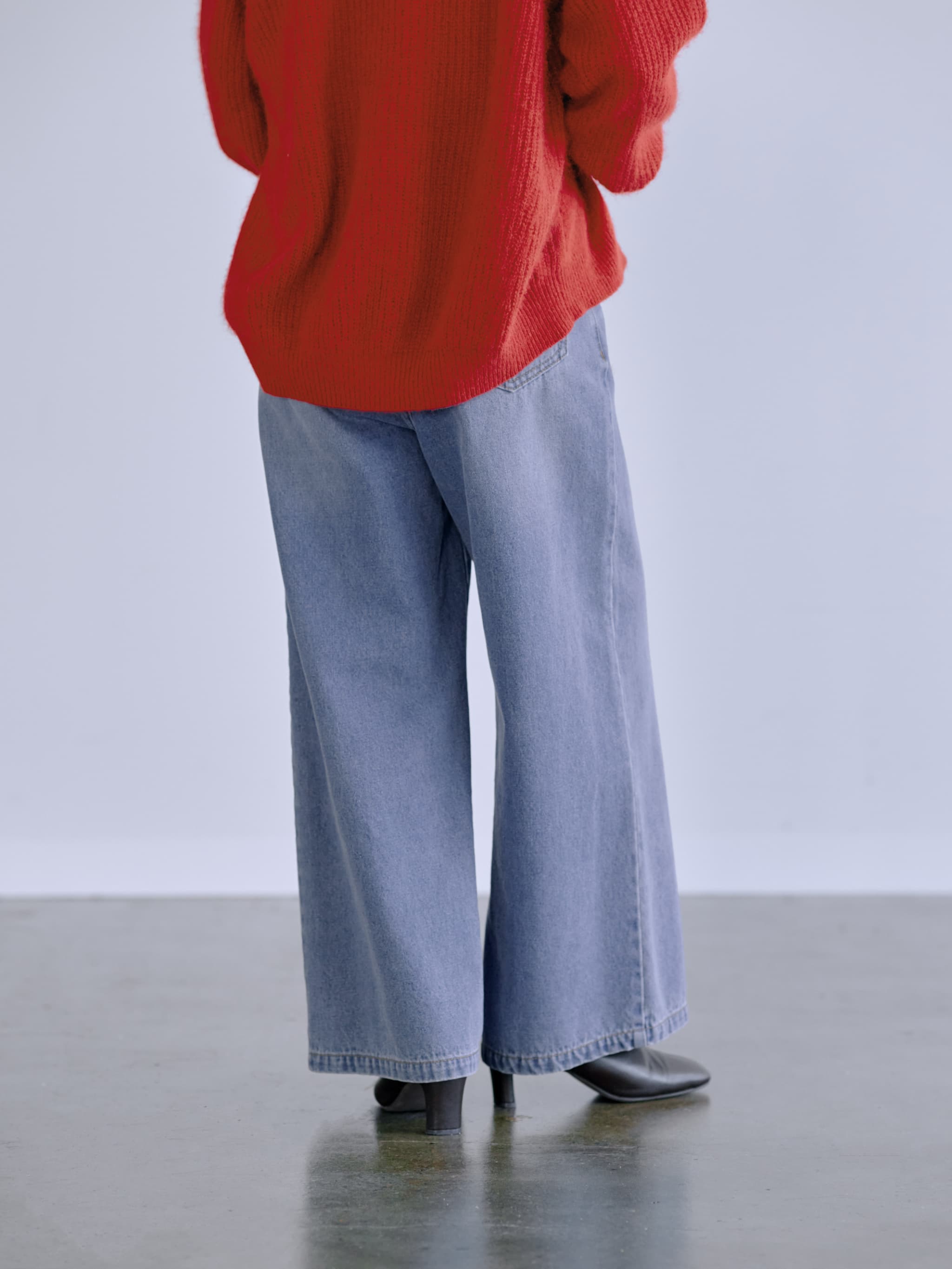 COHINA DENIM フレアワイド-short & regular | 小柄・低身長女性向け