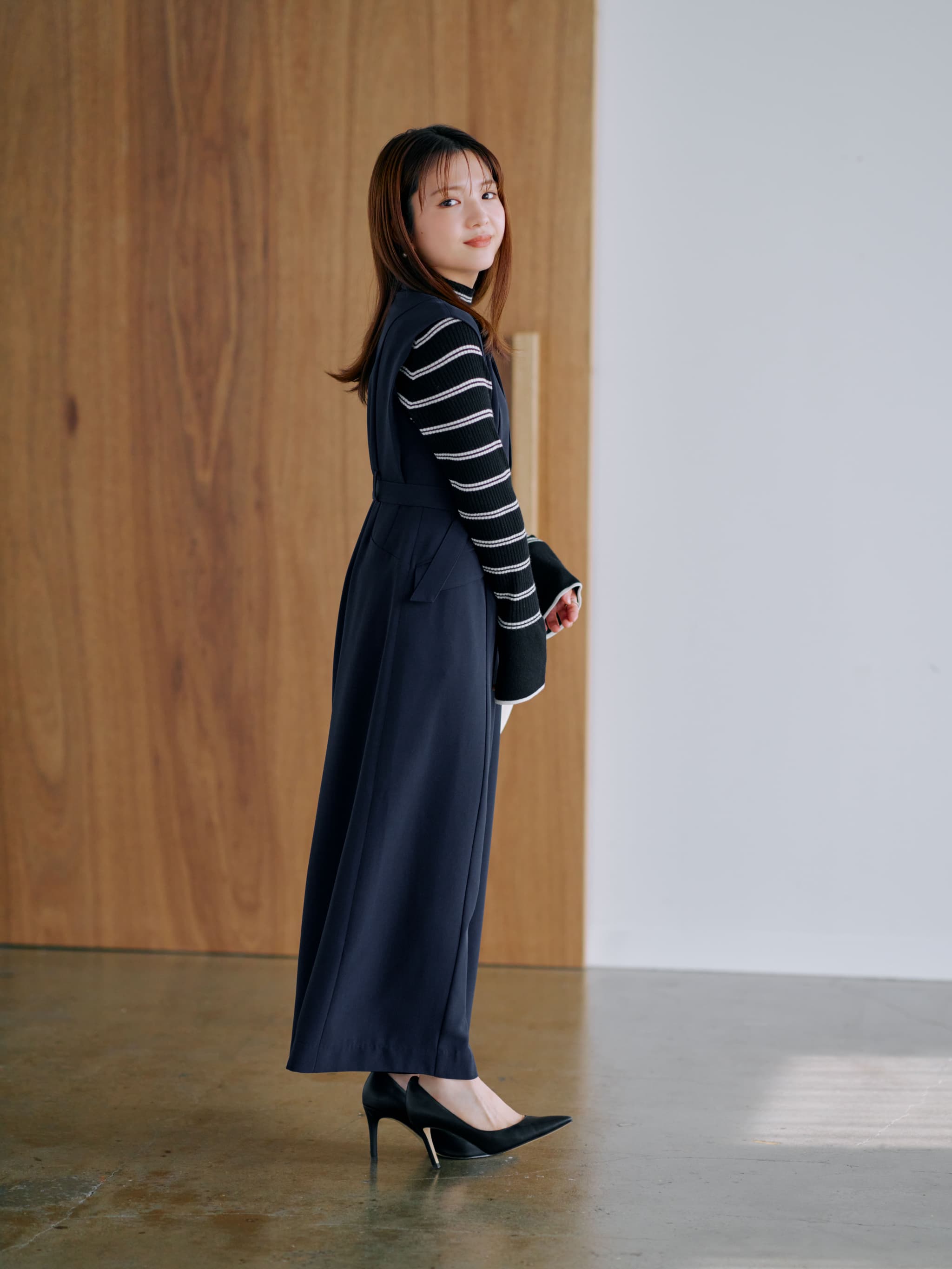 テーラーカラーオールインワン-short & regular | 小柄・低身長女性