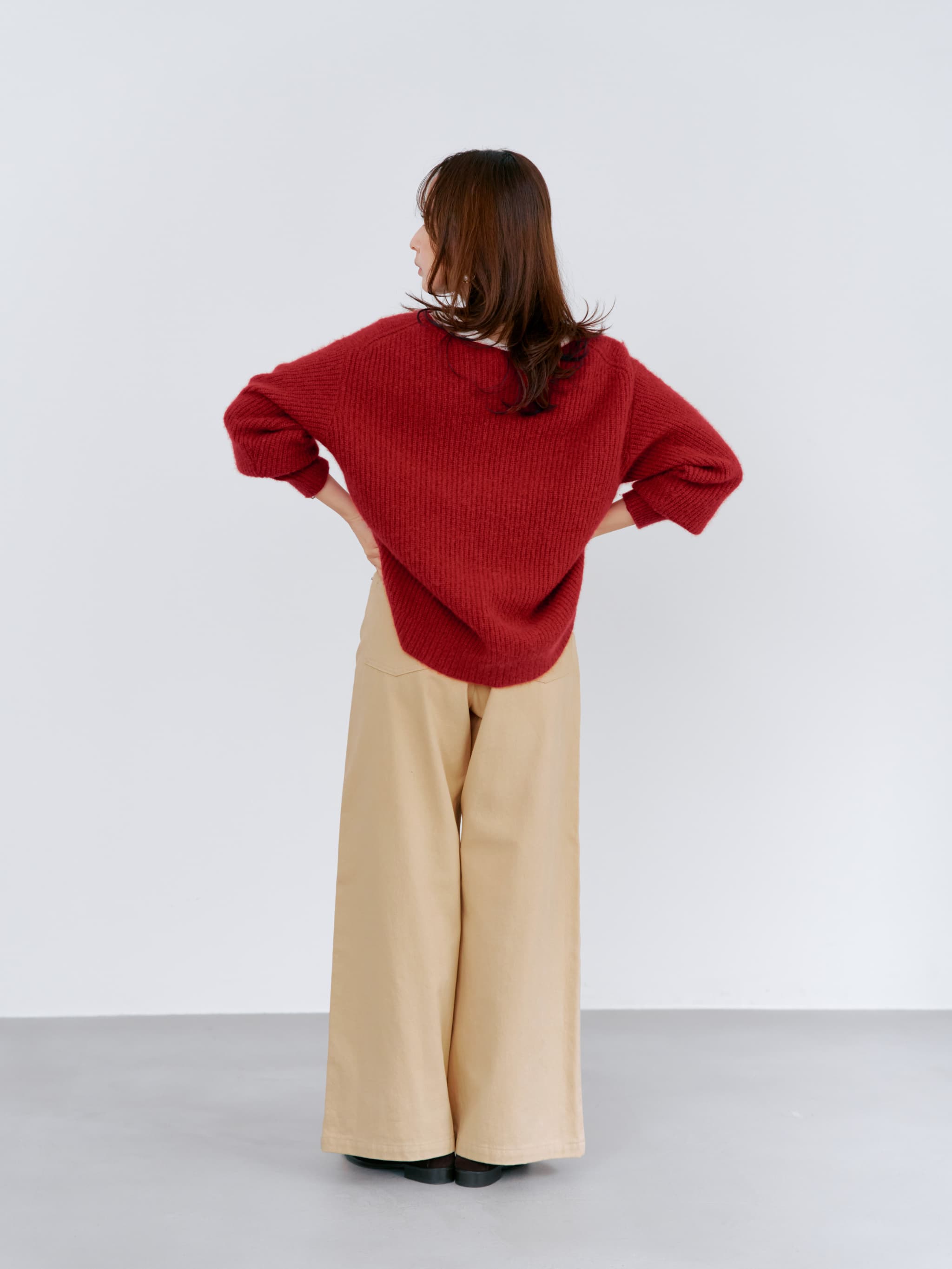 COHINA DENIM カラーフレアワイド-short & regular | 小柄・低身長女性