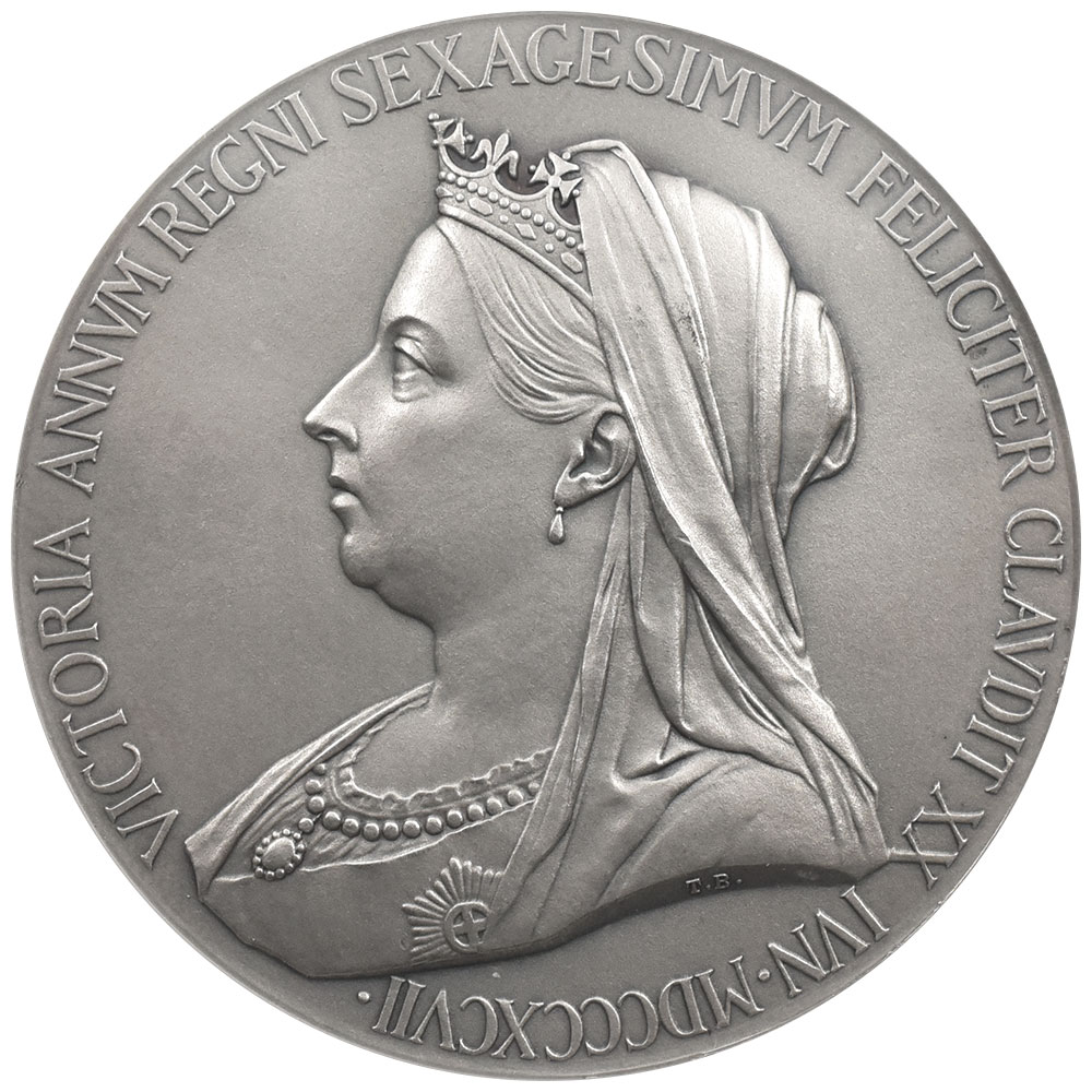 イギリス 1897 ヴィクトリア女王 メダル 銀貨 NGC MS 63 ダイヤモンド