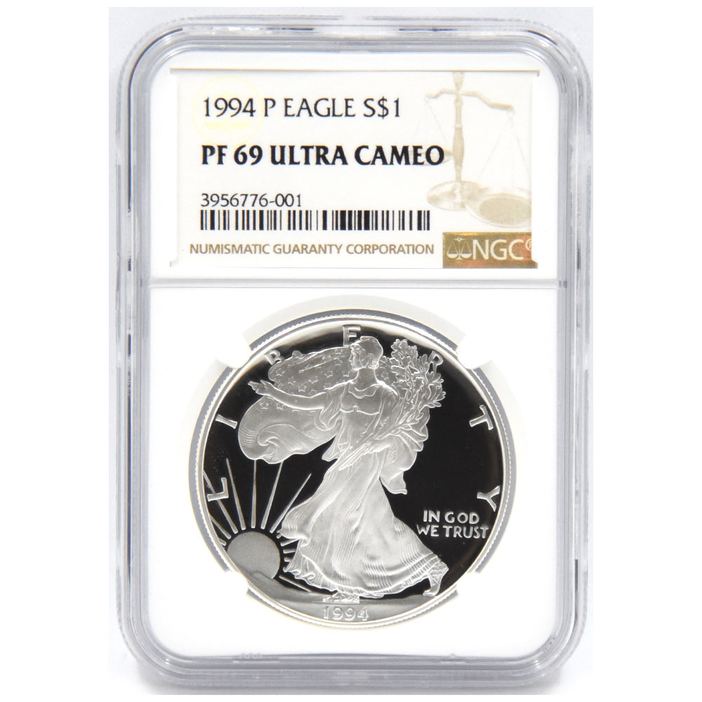 アメリカ 1994 1ドル 銀貨 NGC PF 69 ULTRA CAMEO シルバーイーグル