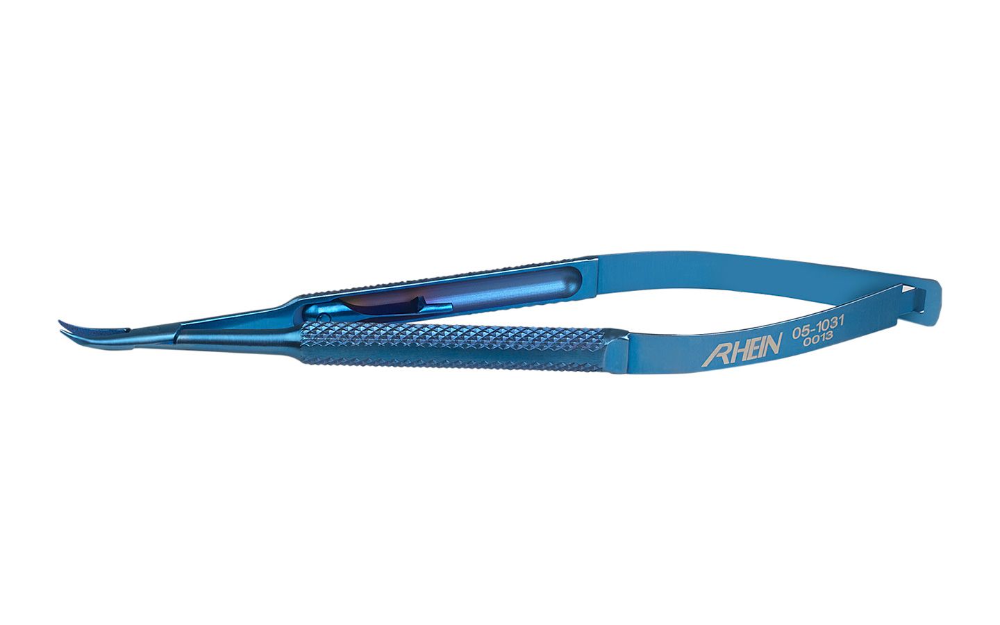Needle Holder, Curved, W/Lock, Delicate, Titanium