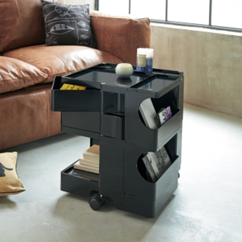 BOBY WAGON ボビーワゴン 3段5トレイ BLACK｜ボビーワゴン3段 | THE