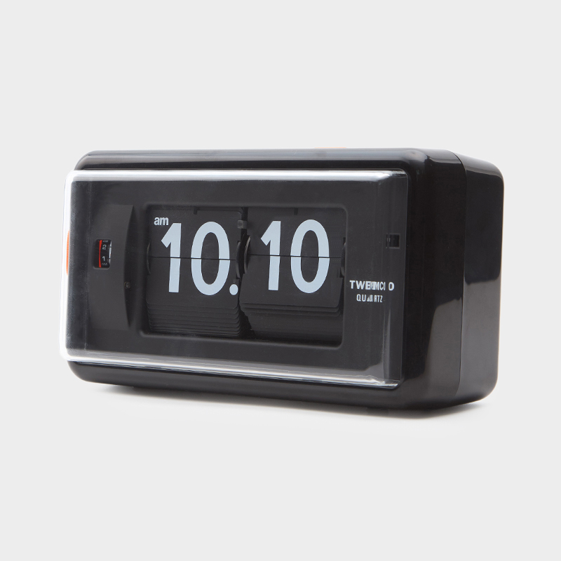 TWEMCO（トゥエンコ）AL-30 フリップクロック ブラック｜クロック
