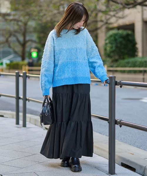 PENNEYS（ぺニーズ）別注】 グラデ起毛シャギーニット