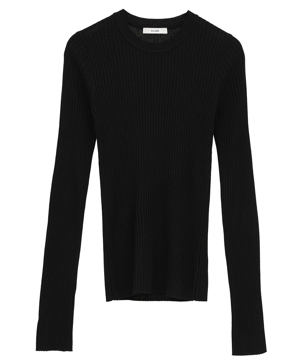 SHEER RIB KNIT TOPS｜TOPS(トップス)｜CLANE OFFICIAL ONLINE STORE