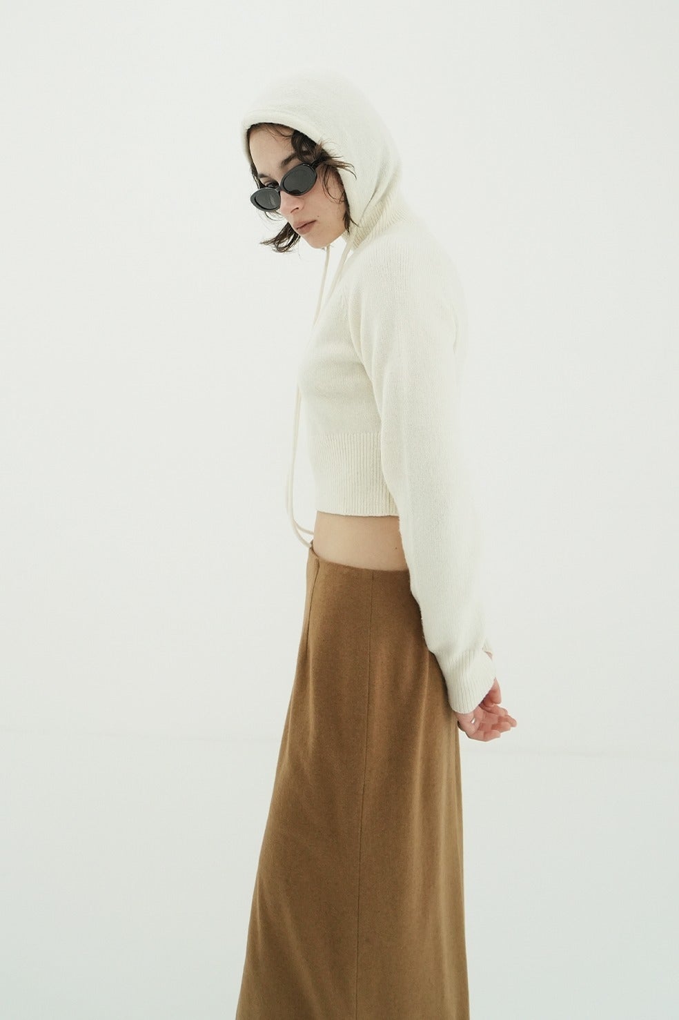 SHORT KNIT HOODIE｜TOPS(トップス)｜CLANE OFFICIAL ONLINE STORE