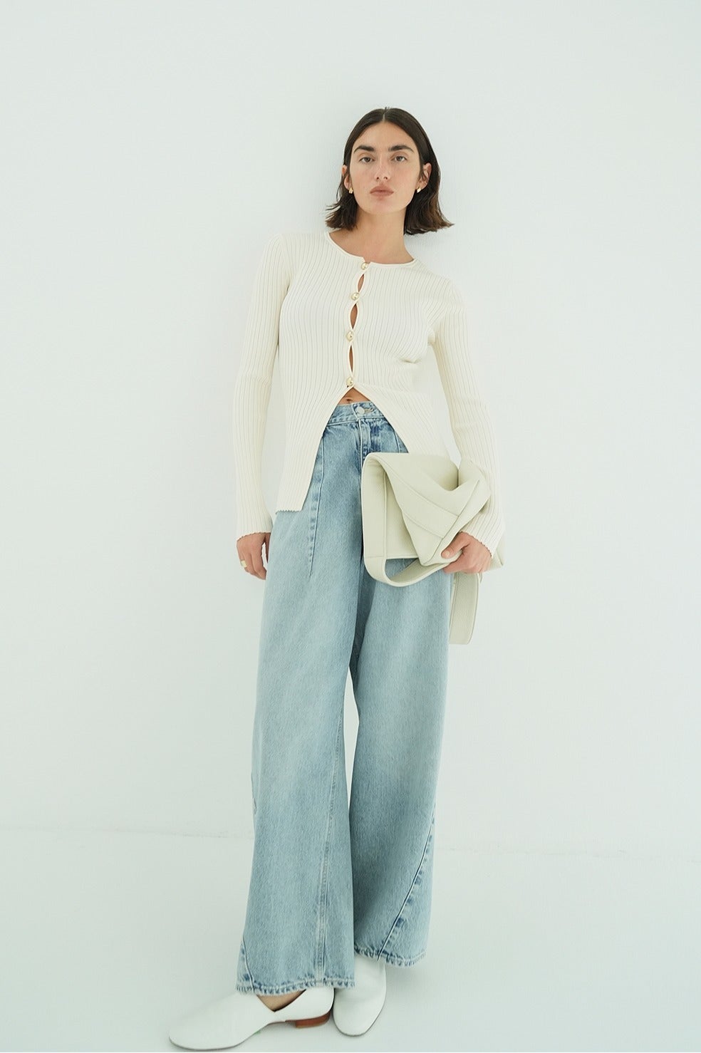W FACE GOLD BUTTON KNIT TOPS｜TOPS(トップス)｜CLANE OFFICIAL