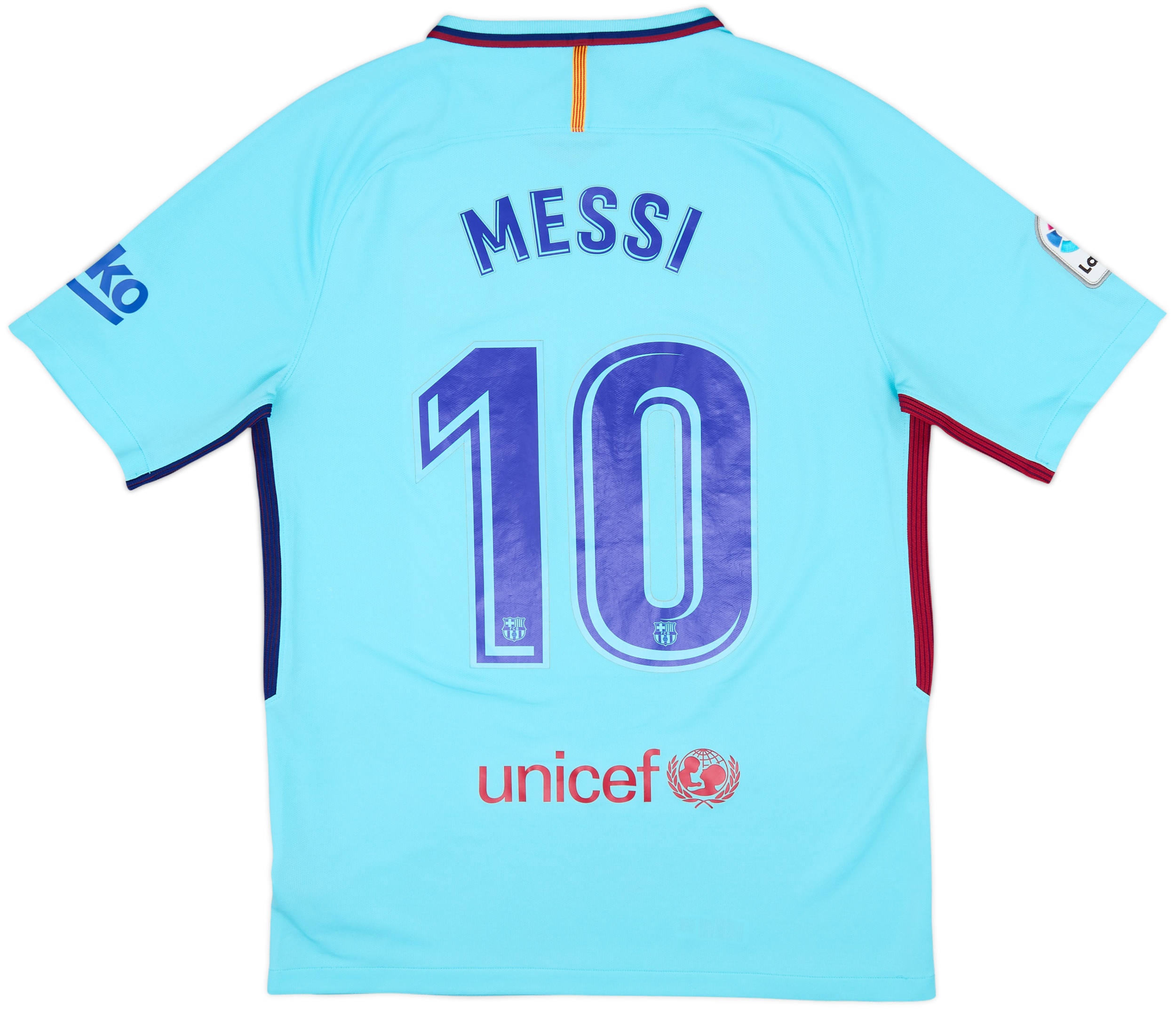 2017-18 Barcelona Away Shirt Messi #10 - 7/10 - (M)