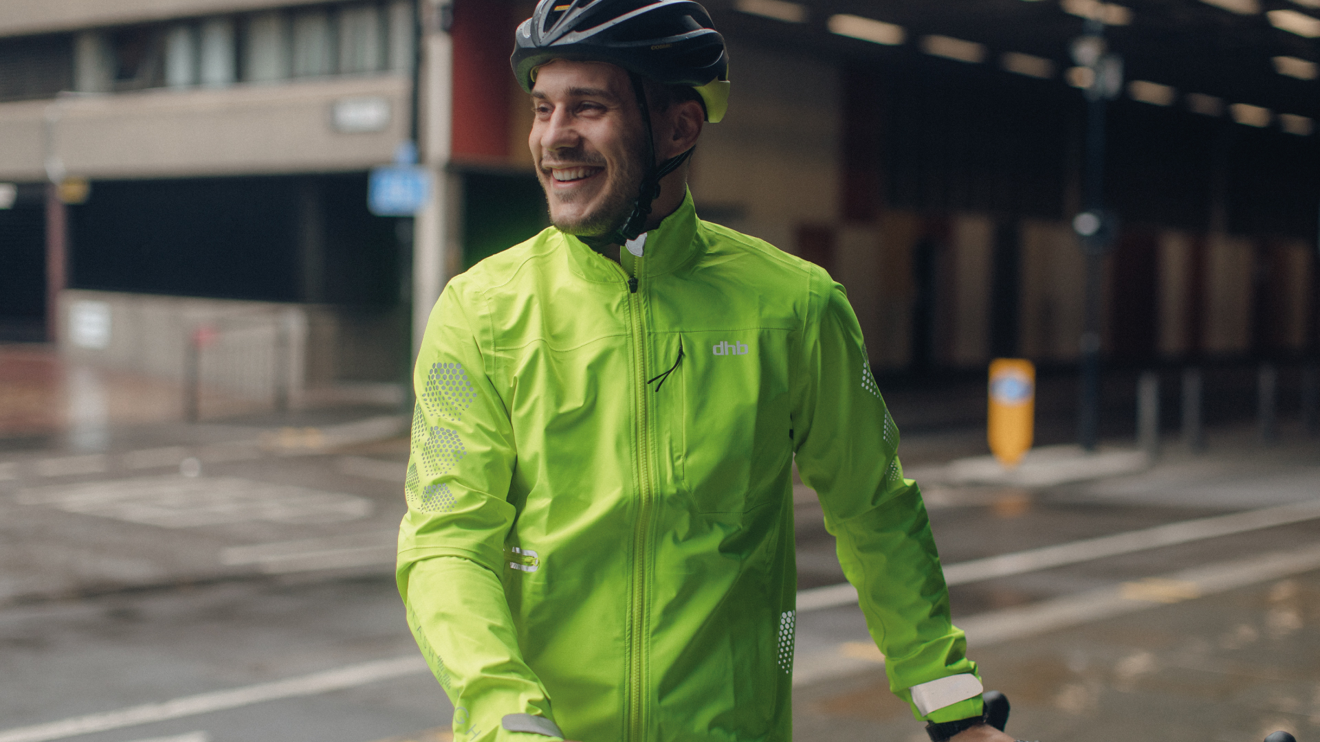 dhb FL Men's Reflective Waterproof Cycling Jacket – dhb