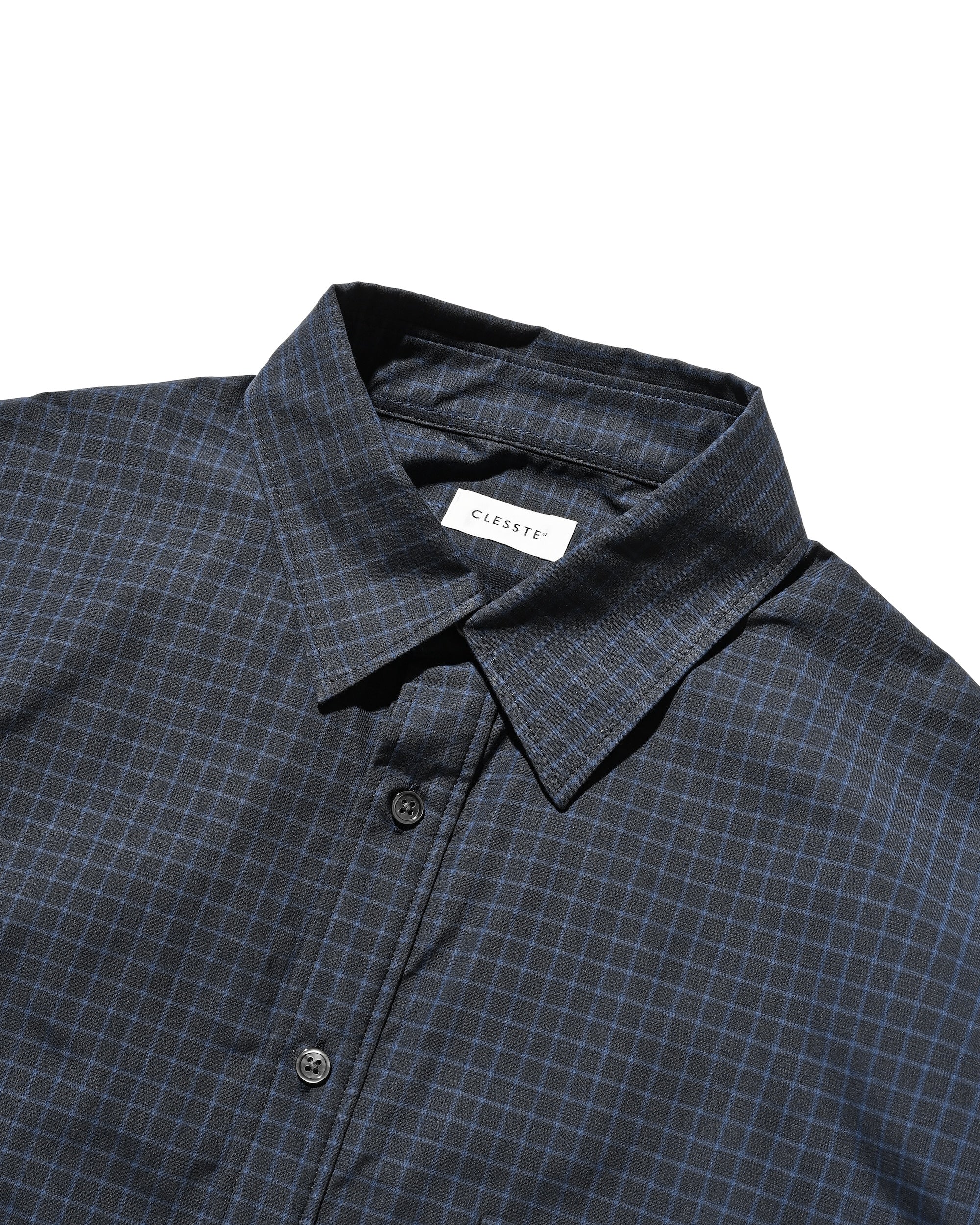 MINI PLAID L/S PULLOVER SHIRT (NAVY)