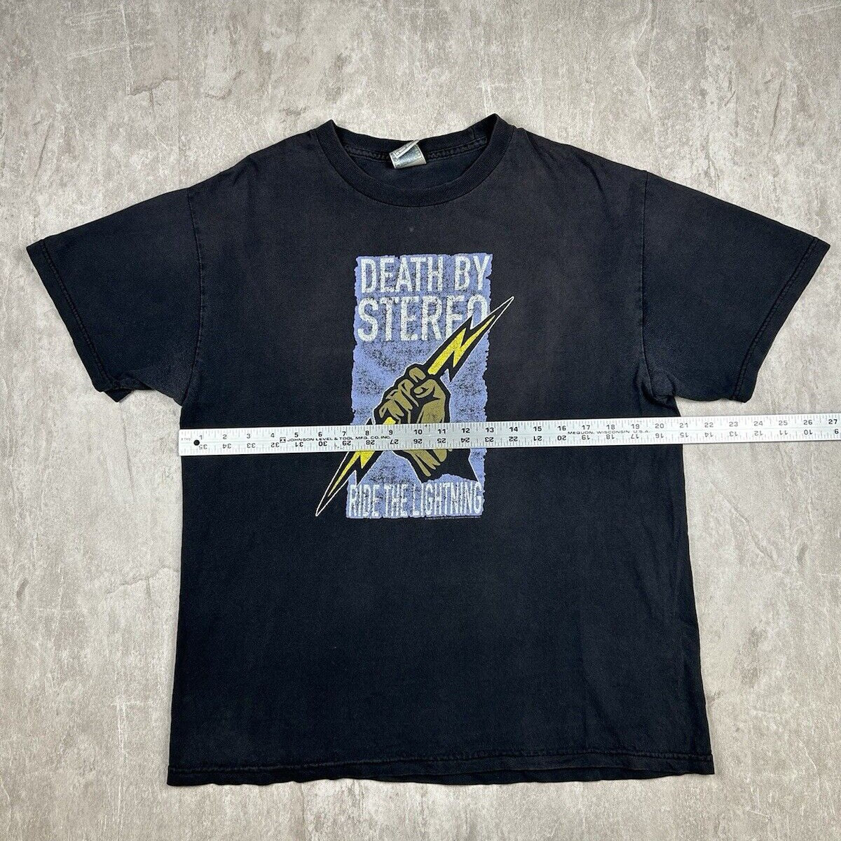 Vintage Y2K Death By Stereo Tennessee River Band T-Shirt 00s Black