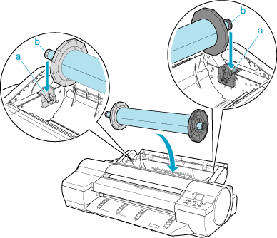 大判プリンター】ロール紙をセットして印刷する(iPF605、iPF605L