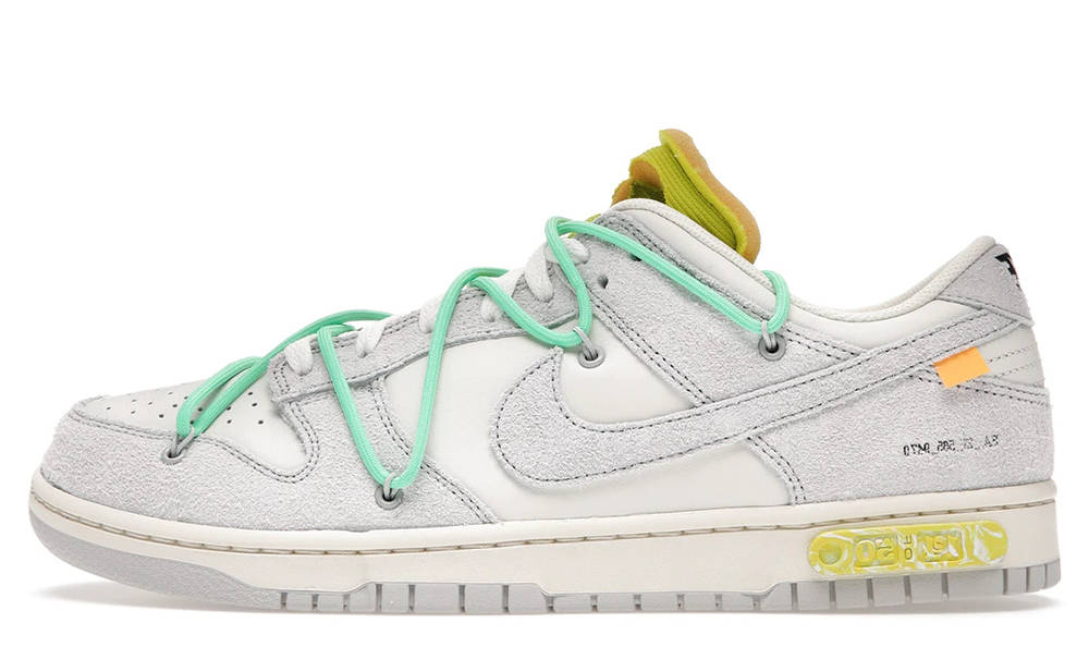 Off-White x Nike Dunk Low White Grey Lot 14 | Where To Buy