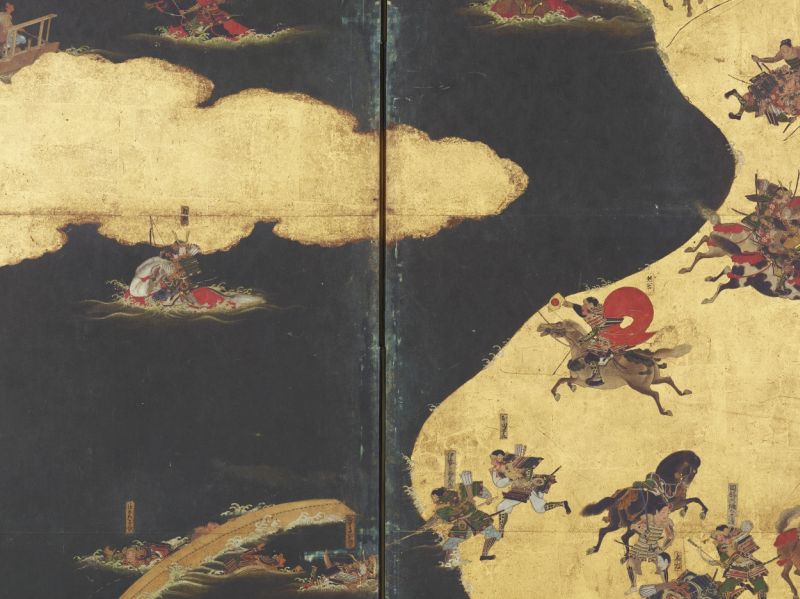 平家物語 一の谷・屋島合戦図屏風