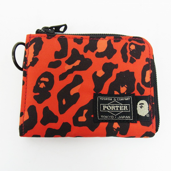 A BATHING APE×PORTER/ア ベイシング エイプ×ポーター 財布 LEOPARD