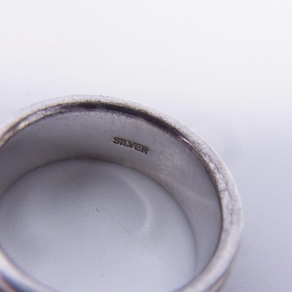 BURBERRY/バーバリー 指輪 チェック柄リング シルバー 925/11号 の買取