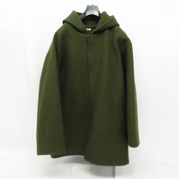 AURALEE/オーラリー HEAVY MELTON HOODED COAT/ヘビーメルトン