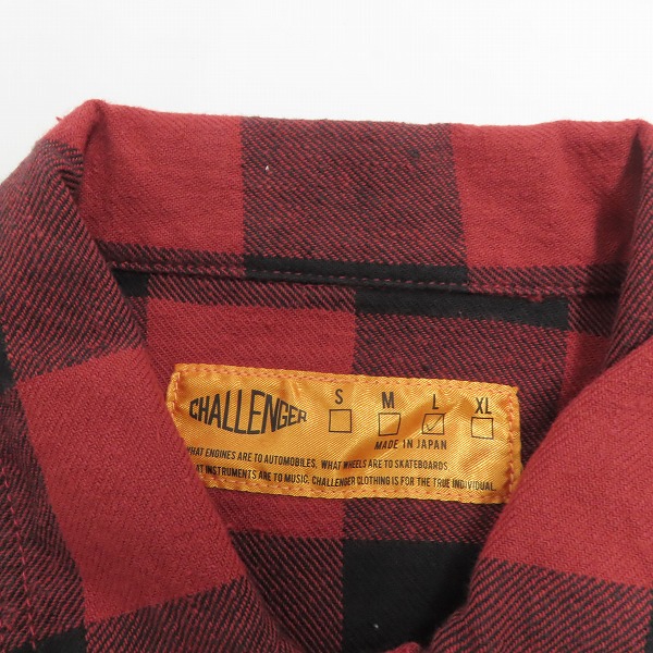 CHALLENGER/チャレンジャー チェック柄 シャツジャケット/Lの買取実績
