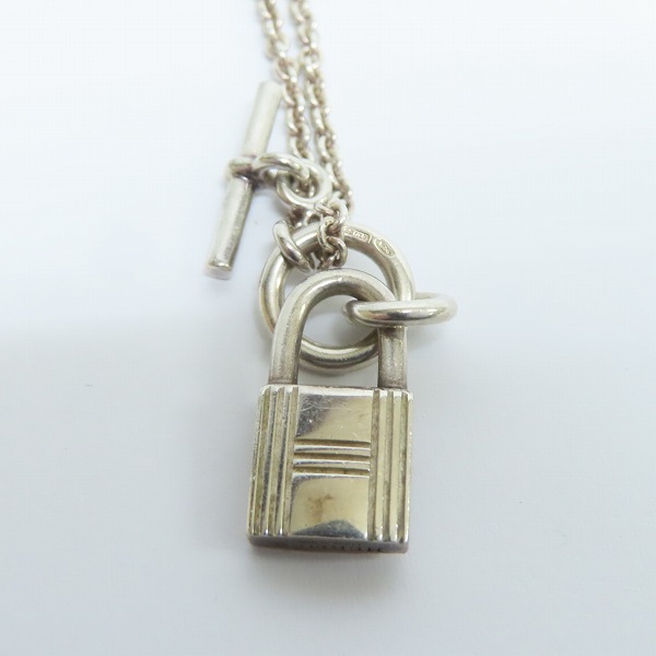 HERMES/エルメス カデナ/南京錠/Tバー シルバー925ネックレスの買取