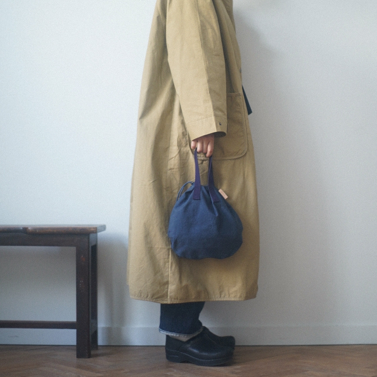 ZAZA CLOTH】KINCHAKU TOTE S / 巾着トートS
