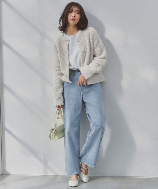 UNFILO DENIM/新色追加】撥水ストレッチ ルーズワイドデニム / UNFILO