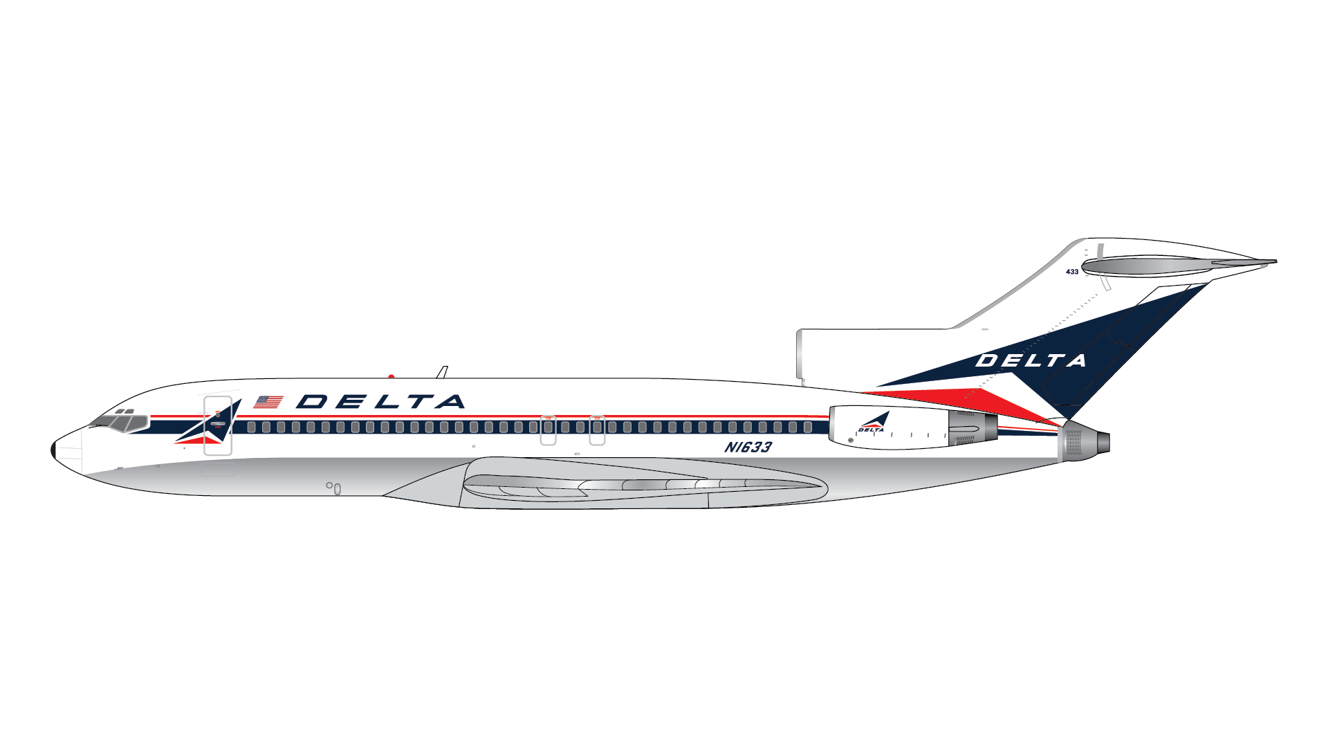 GJDAL2355 GEMINI JETS Delta Air Lines / デルタ航空 widget polished