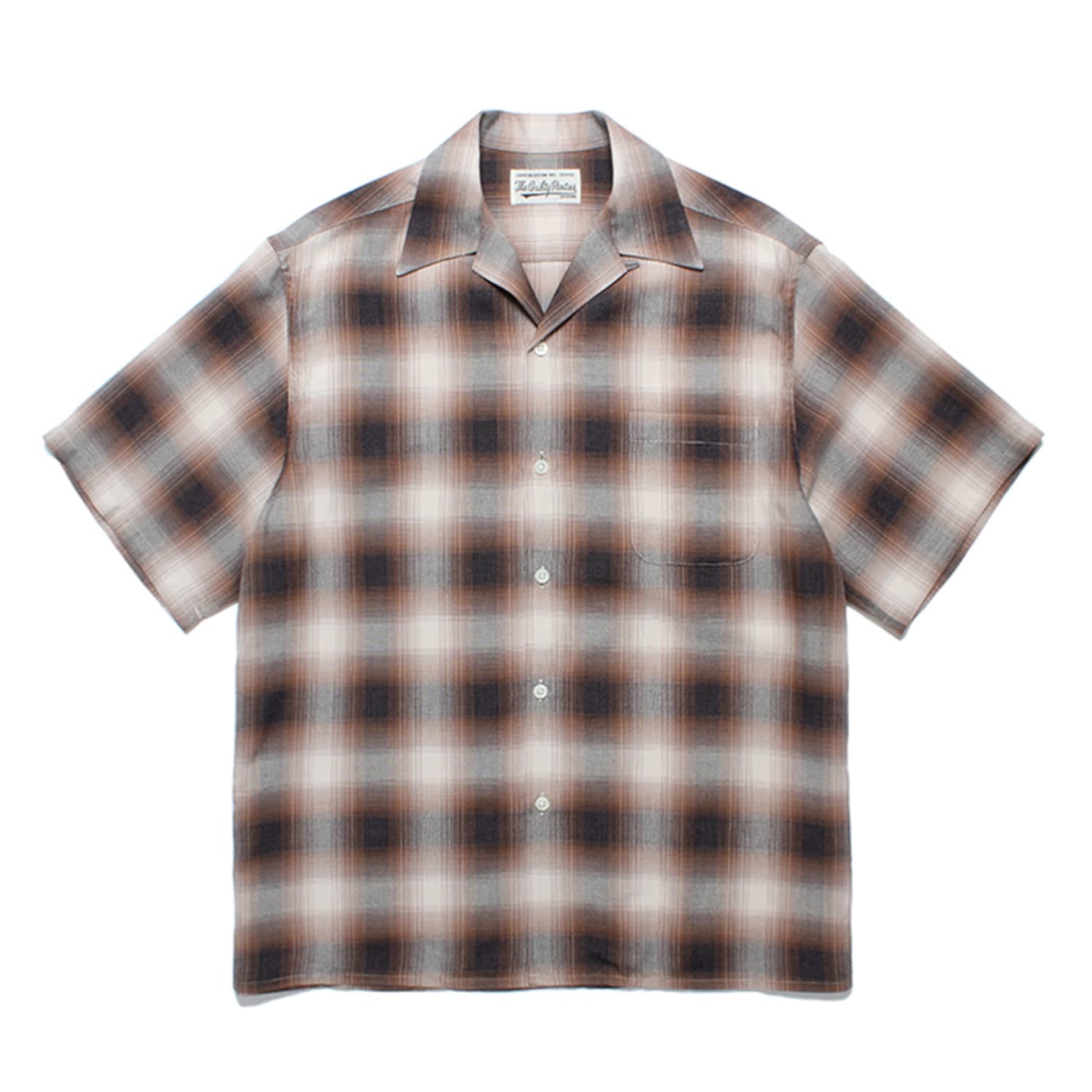 オンブレチェックオープンカラーシャツ (タイプ1) 24SS-WMS-OC10