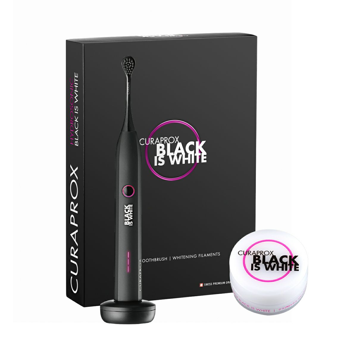 クラプロックス 音波式電動歯ブラシ ブラックイズホワイト （Black is