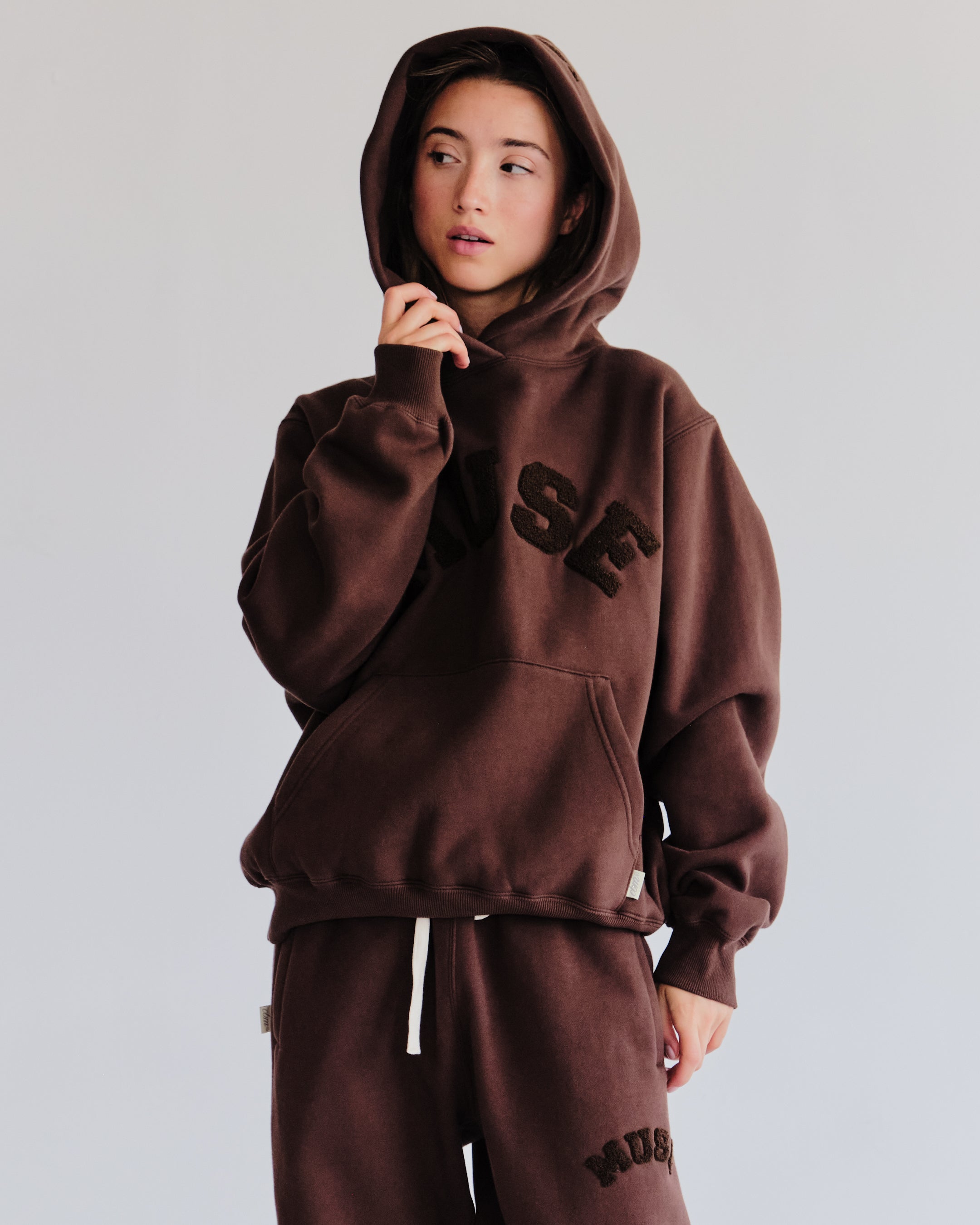 Heavyweight Chenille Hoodie - Espresso